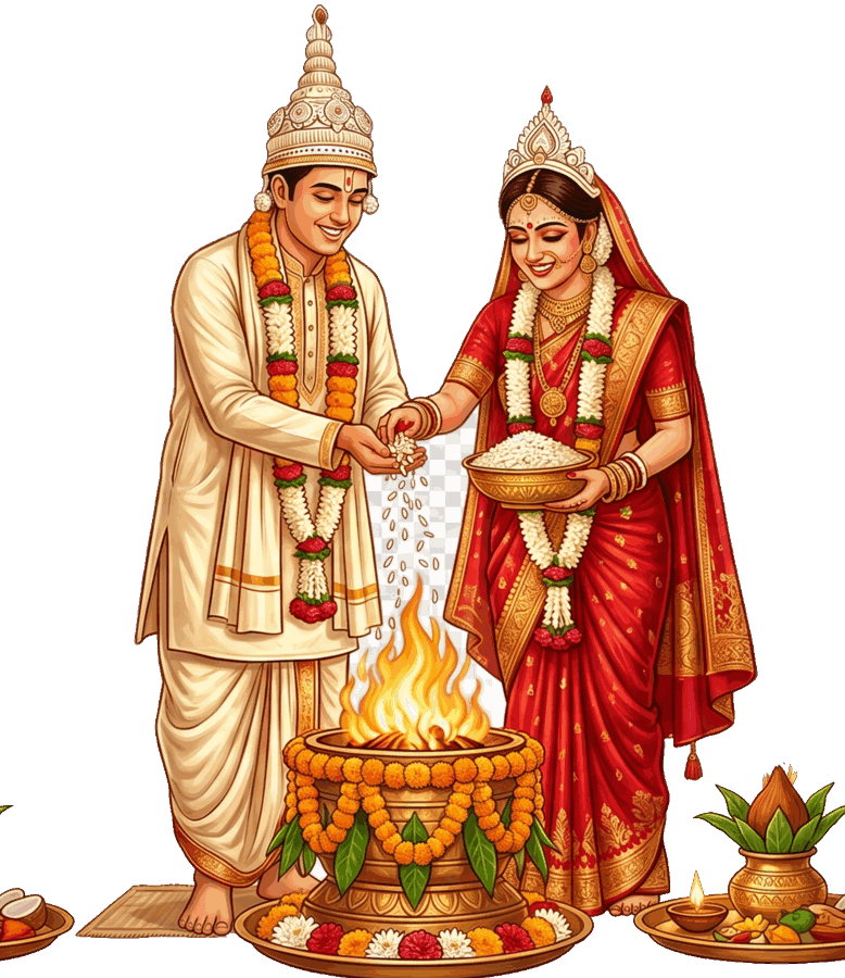 বর ও বধূ — শুভ পরিণয়